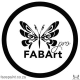 Fabart Pro Face Paint Matte Black Paints