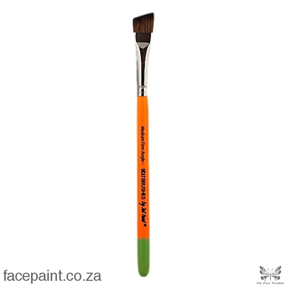 Bolt Face Painting Brush By Jest Paint - Firm 5/8 Inch Angle Brushes