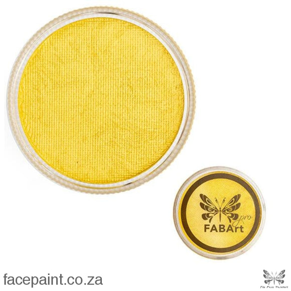 Fabart Pro Face Paint Shimmer Yellow Paints