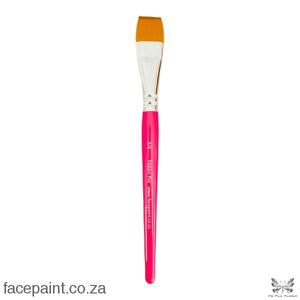 Fabart Pro Face Painting Brush Pink Flat - Size 3/4 Brushes