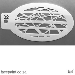 Face Painting Stencil #32 Stencils