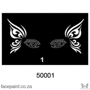 Face Painting Stencil M50001 Stencils