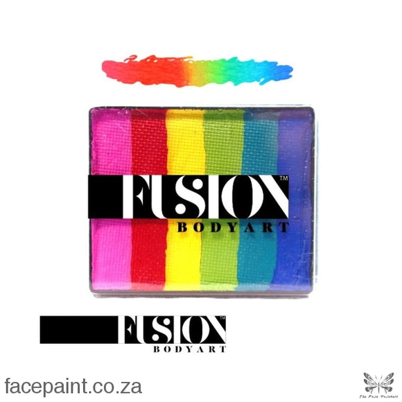 Fusion Face Paint Rainbow Cake Bright Paints