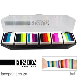 Fusion Face Paint Palette Rainbow Burst Paints
