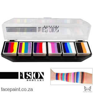 Fusion Face Paint Palette - Rainbow Splash Paints