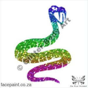 Glitter Tattoo Stencils - 016 Snake Tattoos