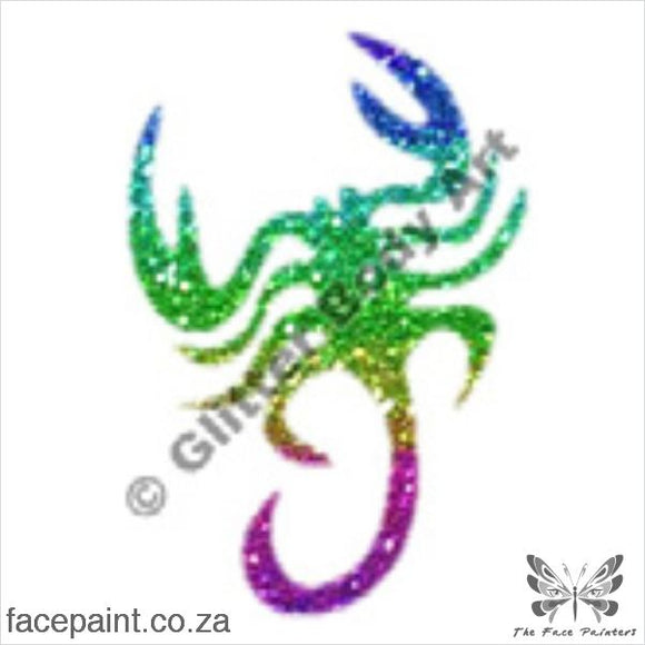 Glitter Tattoo Stencils - 094 Scorpion Tattoos