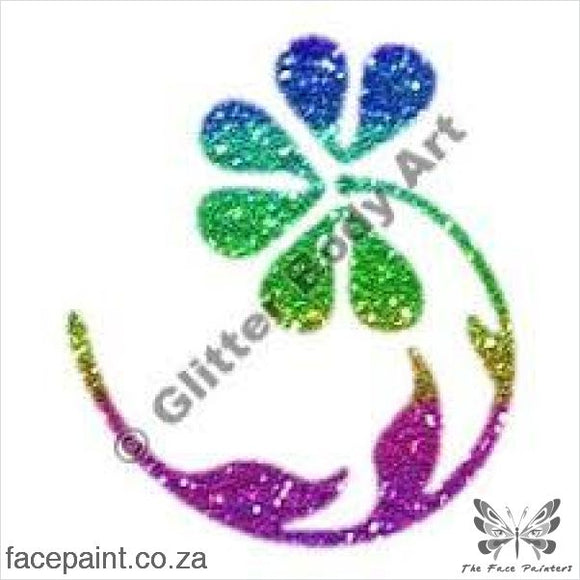 Glitter Tattoo Stencils - 105 Flower Tattoos