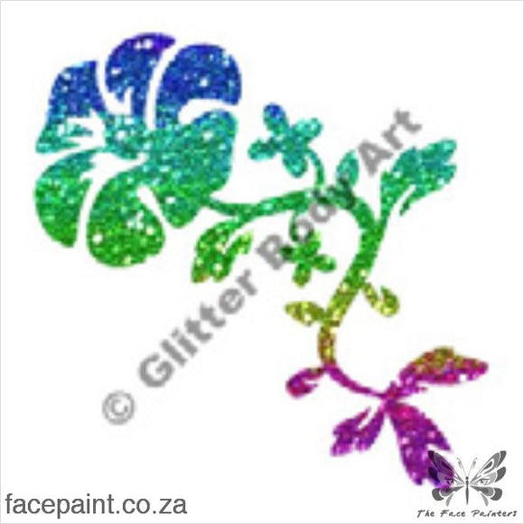 Glitter Tattoo Stencils - 113 Flower Tattoos