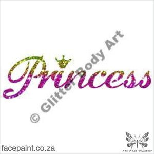 Glitter Tattoo Stencils - 148 Princess Tattoos