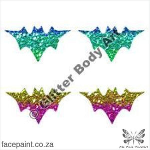 Glitter Tattoo Stencils - 259 Mini Bat Tattoos