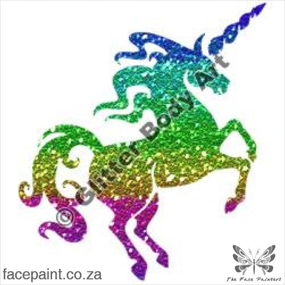 Glitter Tattoo Stencils - 265 Unicorn Tattoos