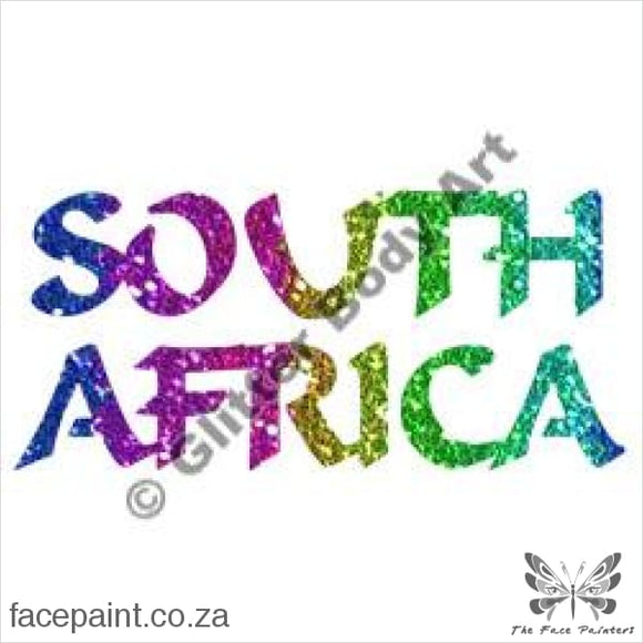 Glitter Tattoo Stencils - 339 South Africa Tattoos