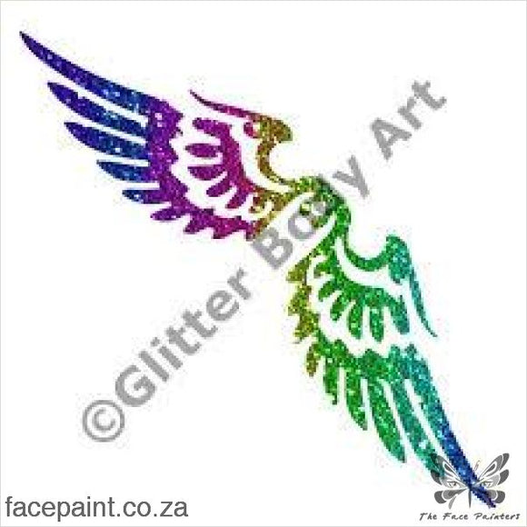 Glitter Tattoo Stencils - 389 Angel Wings Tattoos