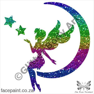 Glitter Tattoo Stencils - 422 Fairy Moon Tattoos