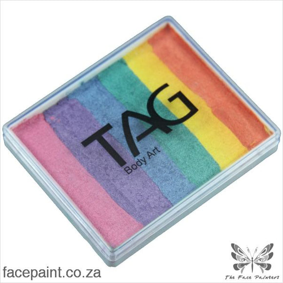 Tag Face Paint Split Cake Base Blender Pearl Rainbow Paints