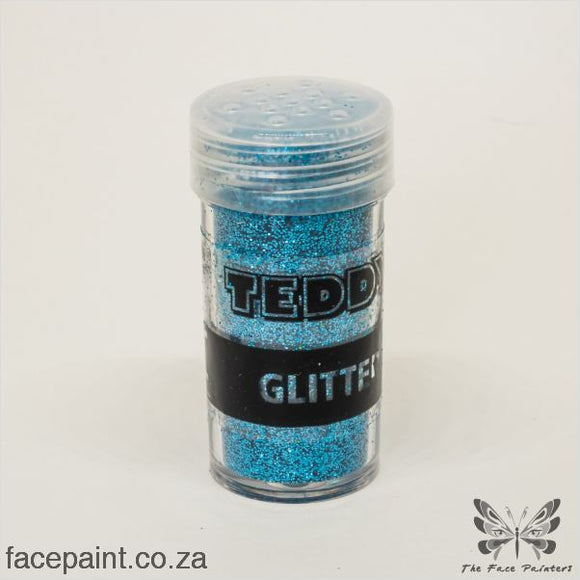 Teddy Glitter Shaker Metallic Blue